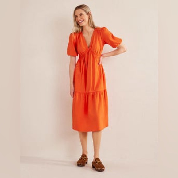 Boden Dresses & Skirts - Boden Seersucker Midi Dress Women’s Size 2P